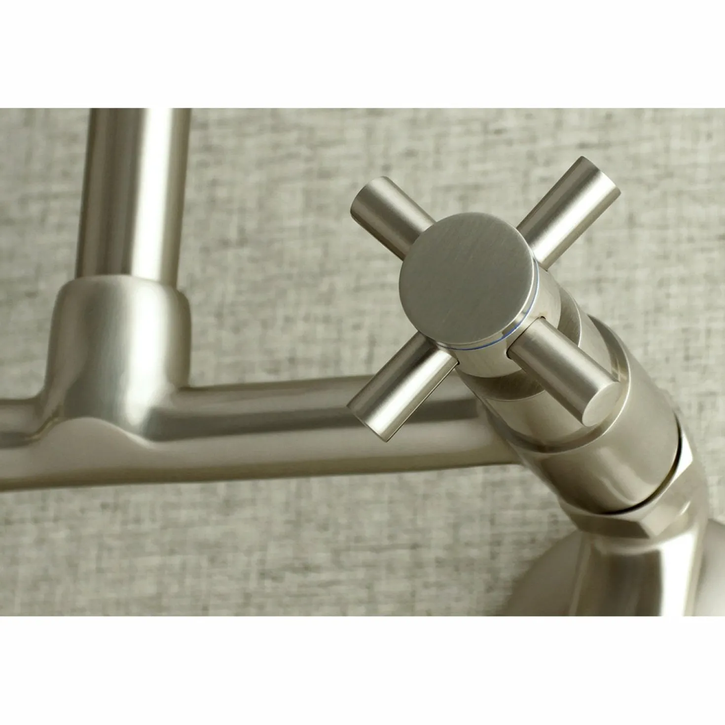 Kingston Brass Concord 2-Hole 8-Inch Adjustable Center Wall Mount Kitchen Faucet