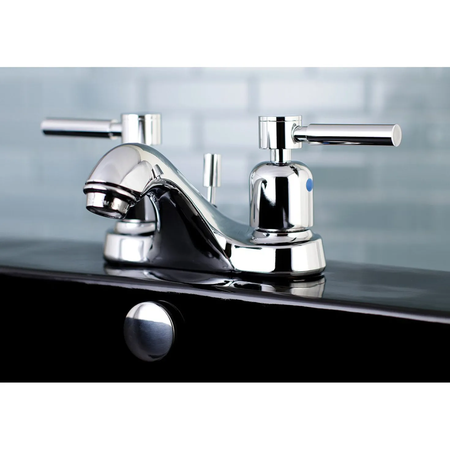 Kingston Brass Concord 3-Hole 4-Inch Centerset Bathroom Faucet