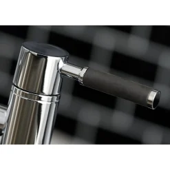 Kingston Brass Concord 4-Hole Two-Handle Bridge Kitchen Faucet with Brass Side Sprayer