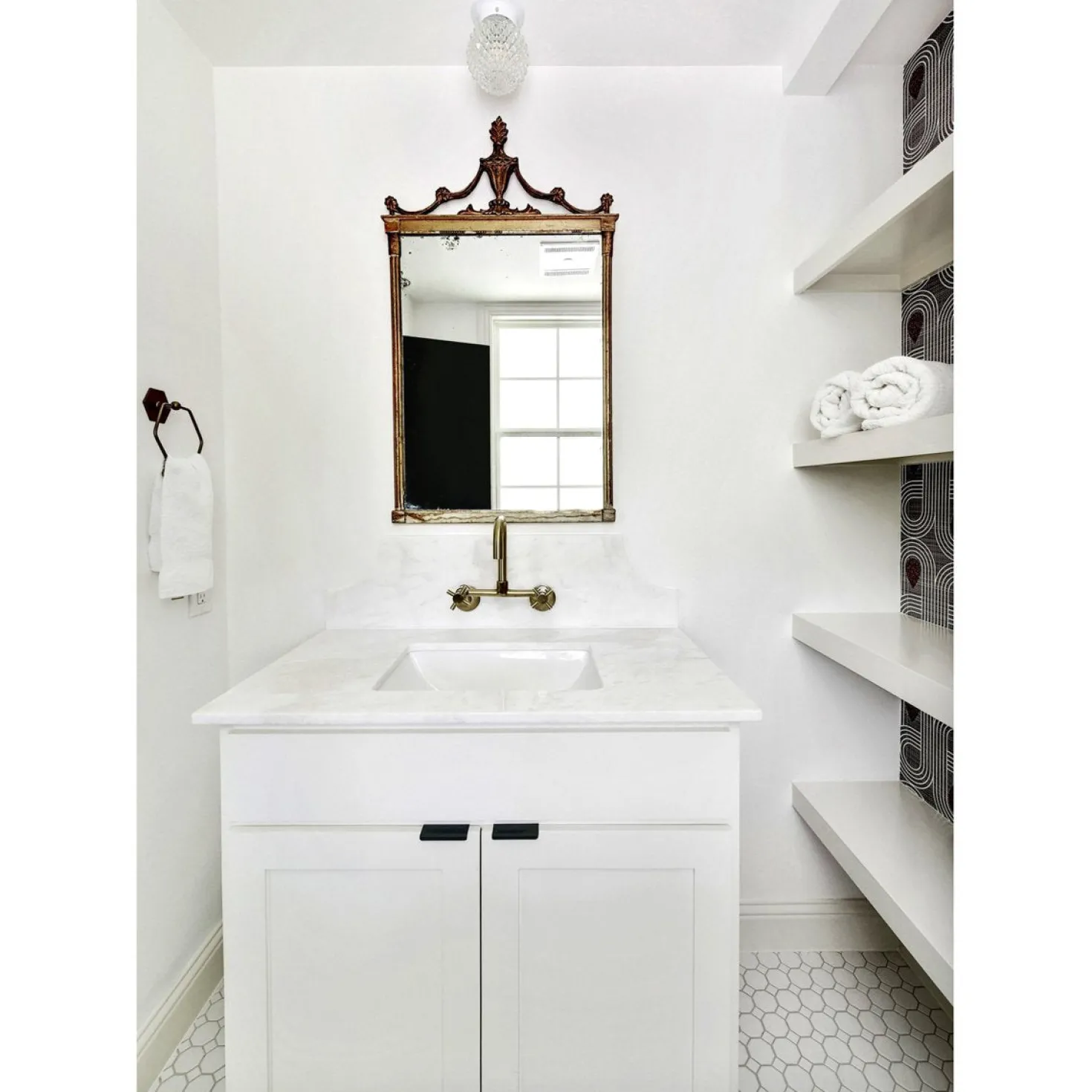 Kingston Brass Concord 8-Inch Adjustable Center 2-Hole Wall Mount Kitchen Faucet