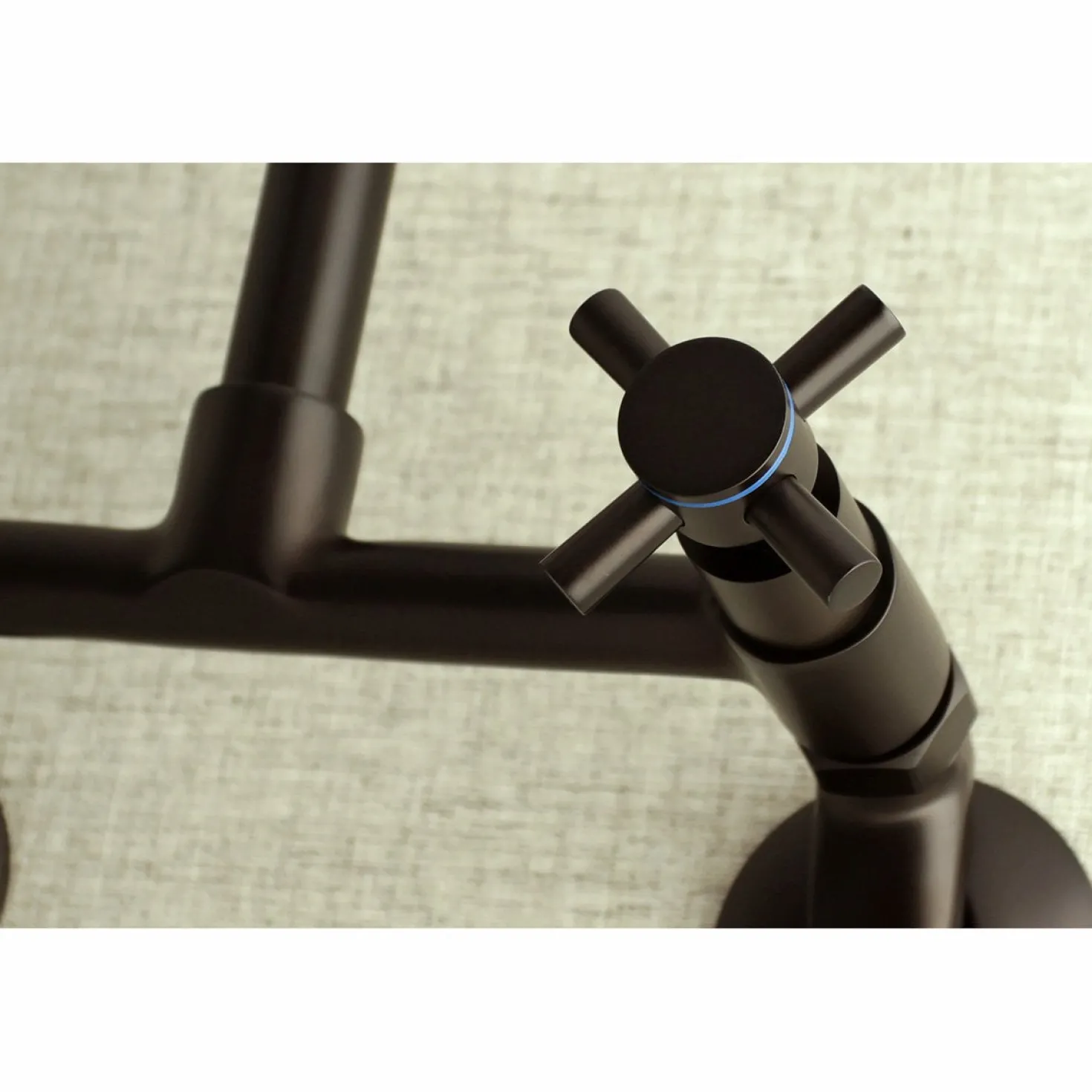 Kingston Brass Concord 8-Inch Adjustable Center 2-Hole Wall Mount Kitchen Faucet