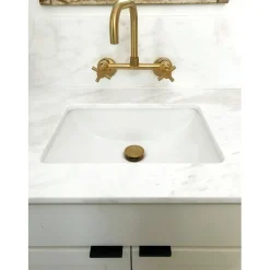Kingston Brass Concord 8-Inch Adjustable Center 2-Hole Wall Mount Kitchen Faucet