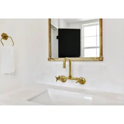 Kingston Brass Concord 8-Inch Adjustable Center 2-Hole Wall Mount Kitchen Faucet