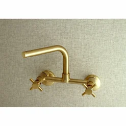 Kingston Brass Concord 8-Inch Adjustable Center Wall Mount Kitchen Faucet