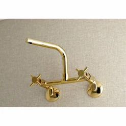 Kingston Brass Concord 8-Inch Adjustable Center Wall Mount Kitchen Faucet