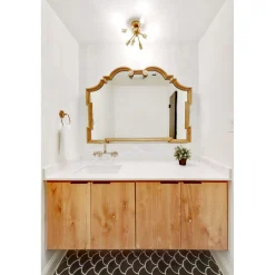 Kingston Brass Concord 8-Inch Adjustable Center Wall Mount Kitchen Faucet
