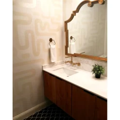 Kingston Brass Concord 8-Inch Adjustable Center Wall Mount Kitchen Faucet