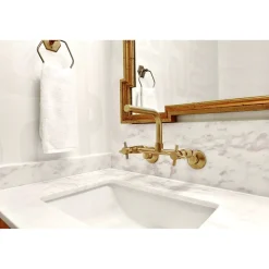 Kingston Brass Concord 8-Inch Adjustable Center Wall Mount Kitchen Faucet