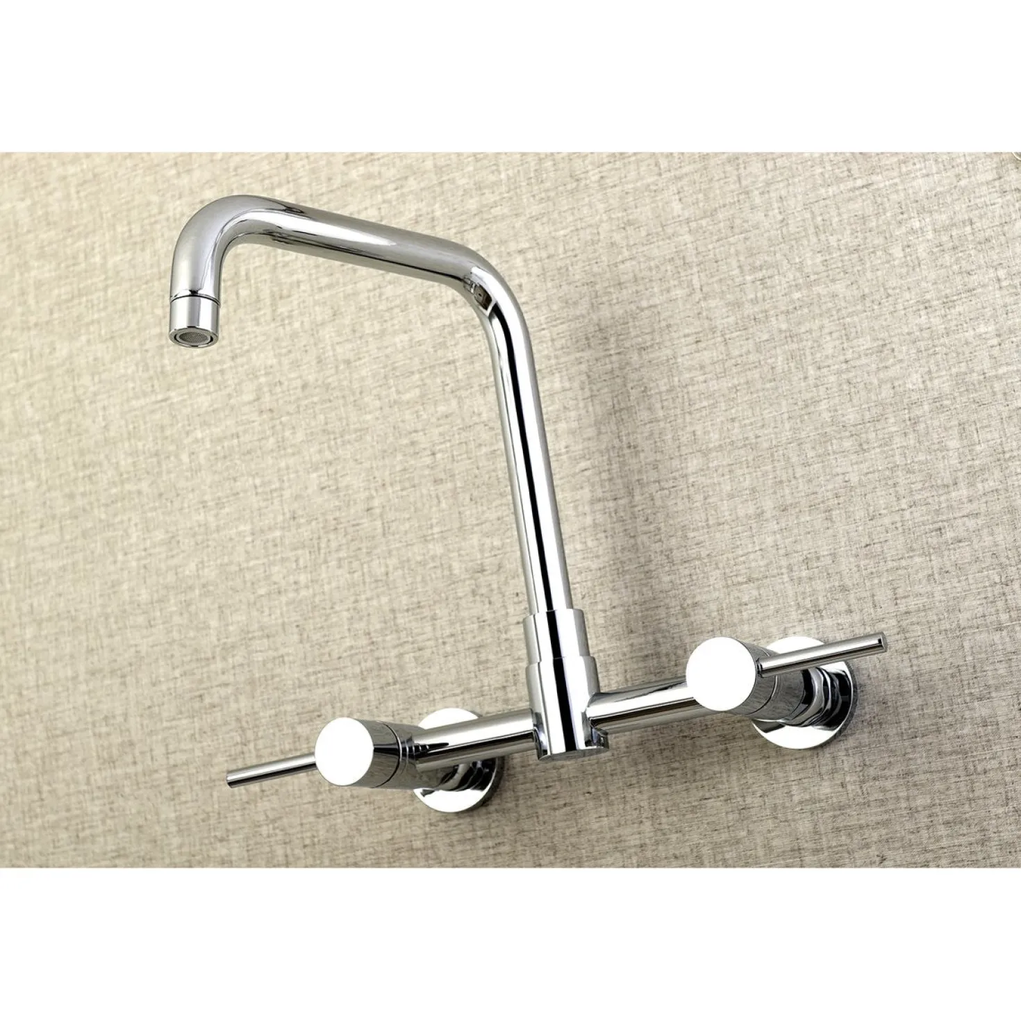 Kingston Brass Concord 8-Inch Centerset Wall Mount Kitchen Faucet