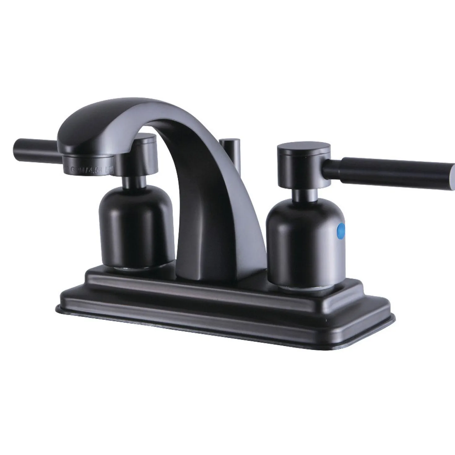 Kingston Brass Concord 4-Inch Centerset Bathroom Faucet with Pop-Up Drain