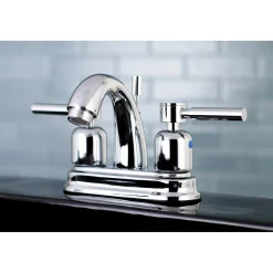 Kingston Brass Concord 4-Inch Centerset Deck Mount Bathroom Faucet