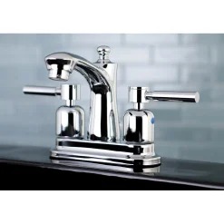 Kingston Brass Concord 4-Inch 3-Hole Centerset Deck Mount Bathroom Faucet