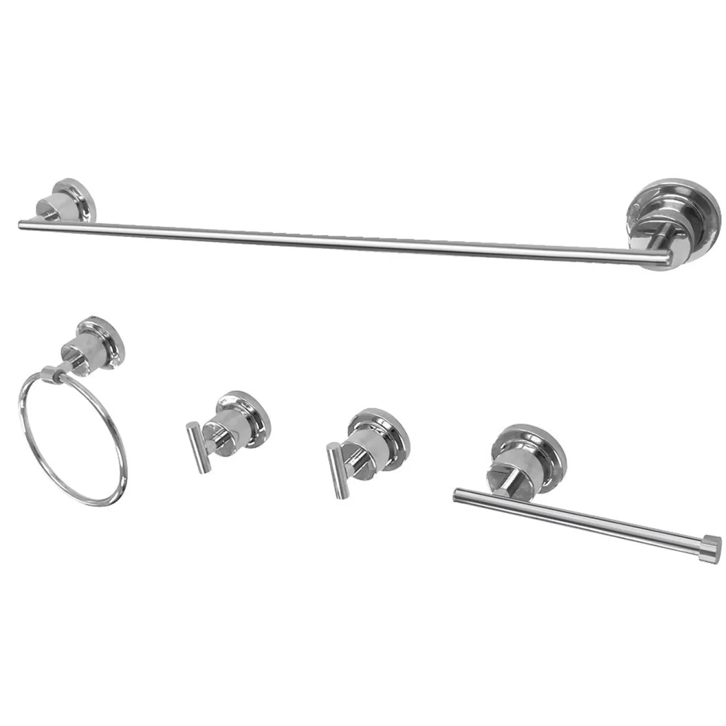 Kingston Brass Concord 5-Piece 24.88" x 7.13" Bathroom Accessory Set