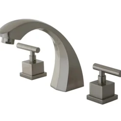 Kingston Brass Concord Roman Tub Filler in Satin Nickel