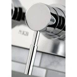 Kingston Brass Concord Single Lever Handle Wall Mount Bathroom Faucet
