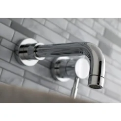 Kingston Brass Concord Single Lever Handle Wall Mount Bathroom Faucet