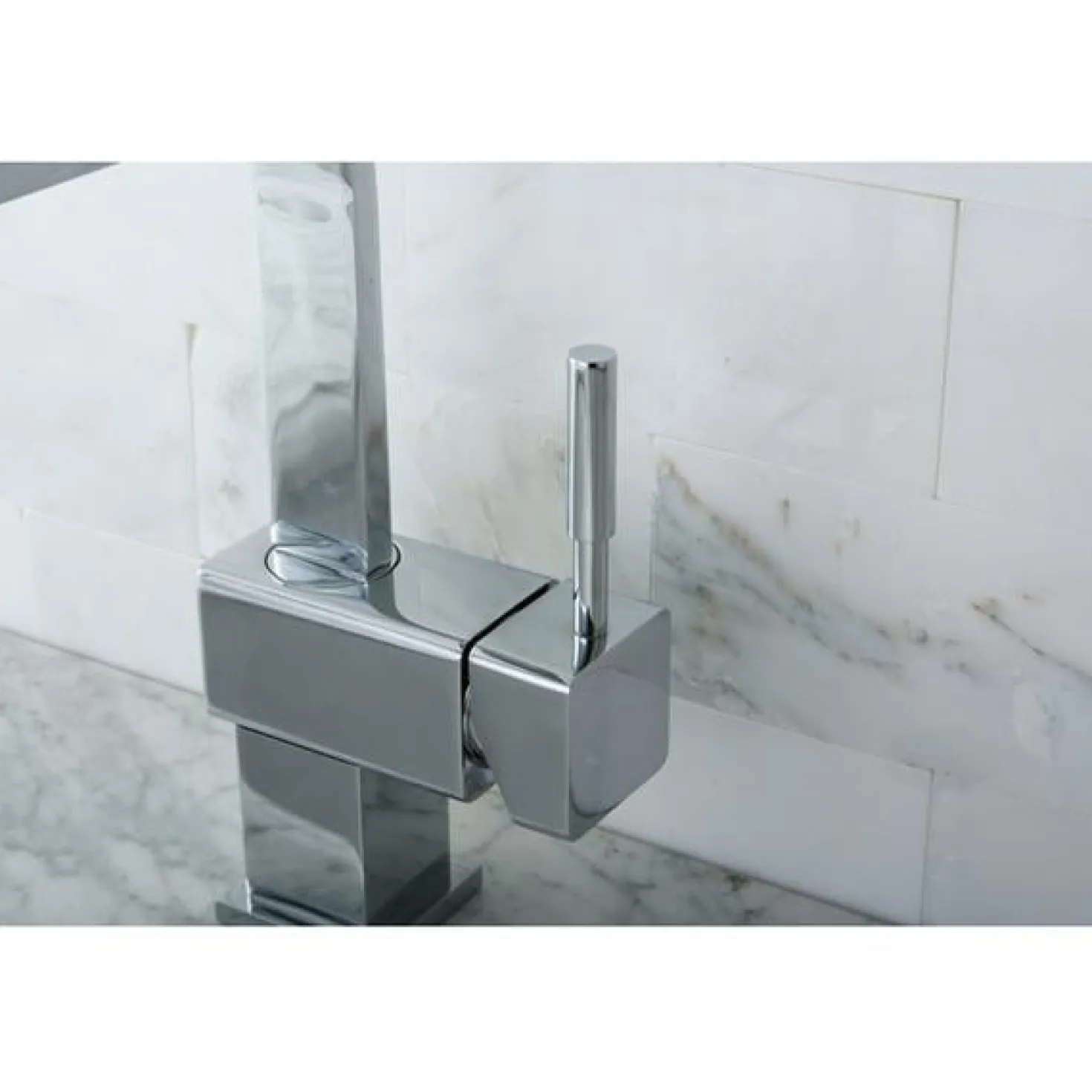Kingston Brass Concord Single Handle Mono Deck Lavatory Faucet with Push-up Drain