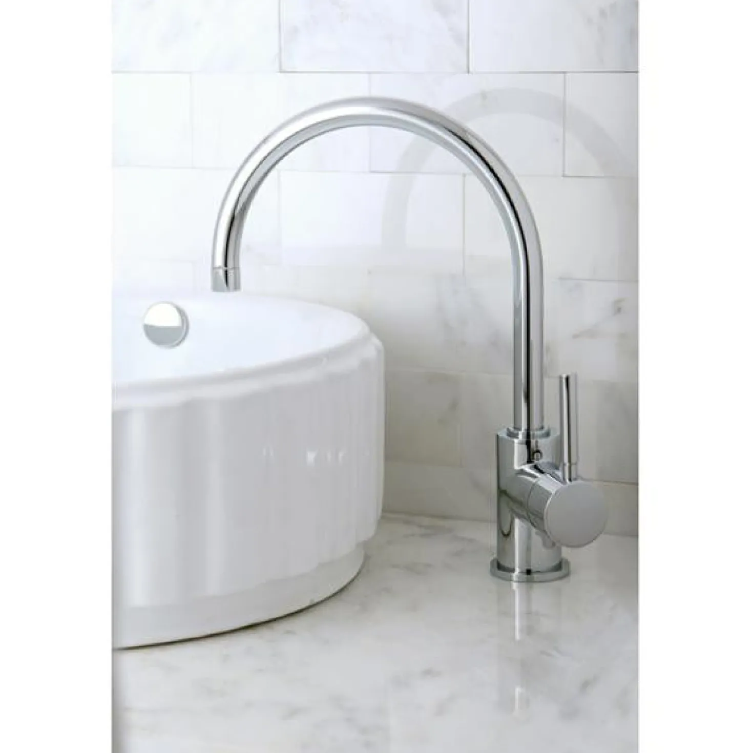 Kingston Brass Concord Single Handle Deck Mount Vessel Sink Faucet