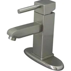 Kingston Brass Concord Single Handle 4" Centerset Lavatory Faucet with Optional Deck Plate and Push-Up