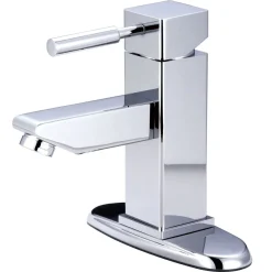Kingston Brass Concord Single Handle 4" Centerset Lavatory Faucet with Optional Deck Plate and Push-Up