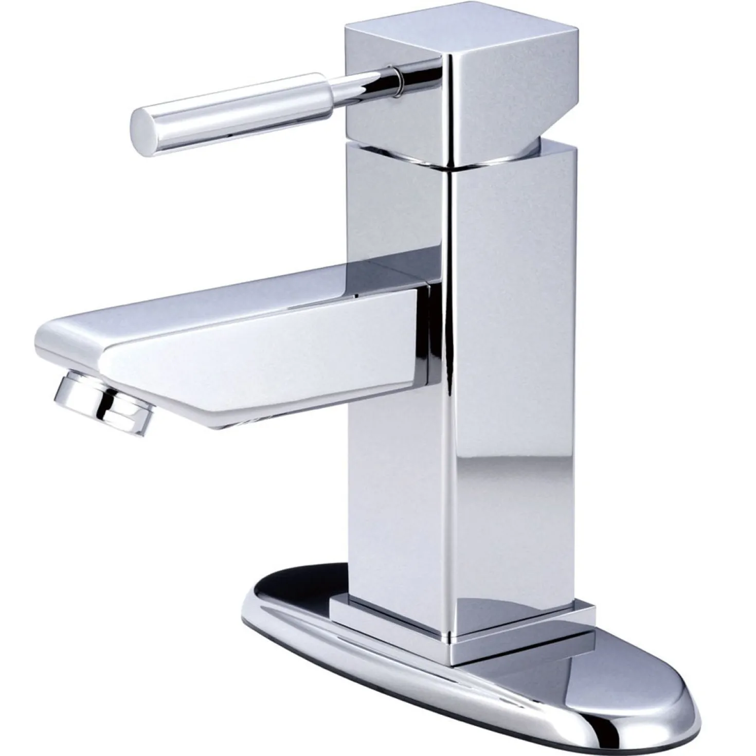 Kingston Brass Concord Single Handle 4" Centerset Lavatory Faucet with Optional Deck Plate and Push-Up