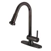 Kingston Brass Concord Single Handle Kitchen Faucet with Pull-Down Sprayer