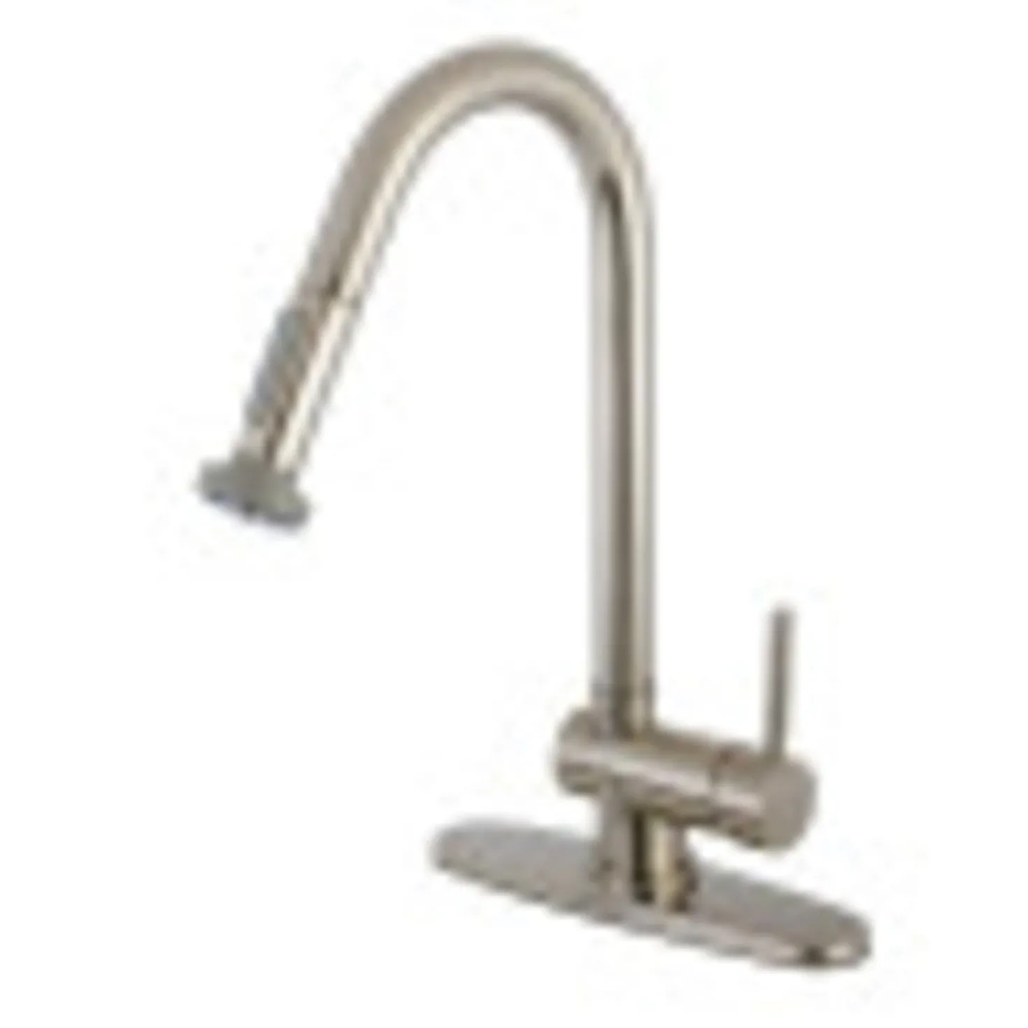 Kingston Brass Concord Single Handle Kitchen Faucet with Pull-Down Sprayer