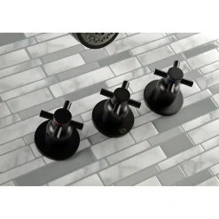 Kingston Brass Concord Three Handles Tub and Shower Faucet