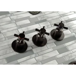 Kingston Brass Concord Three Handles Tub and Shower Faucet