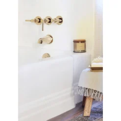 Kingston Brass Concord Three-Handle Tub and Shower Faucet