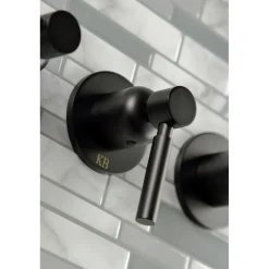 Kingston Brass Concord Three-Handle Tub and Shower Faucet