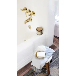 Kingston Brass Concord Three-Handle Tub and Shower Faucet