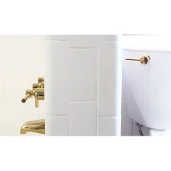 Kingston Brass Concord Three-Handle Tub and Shower Faucet