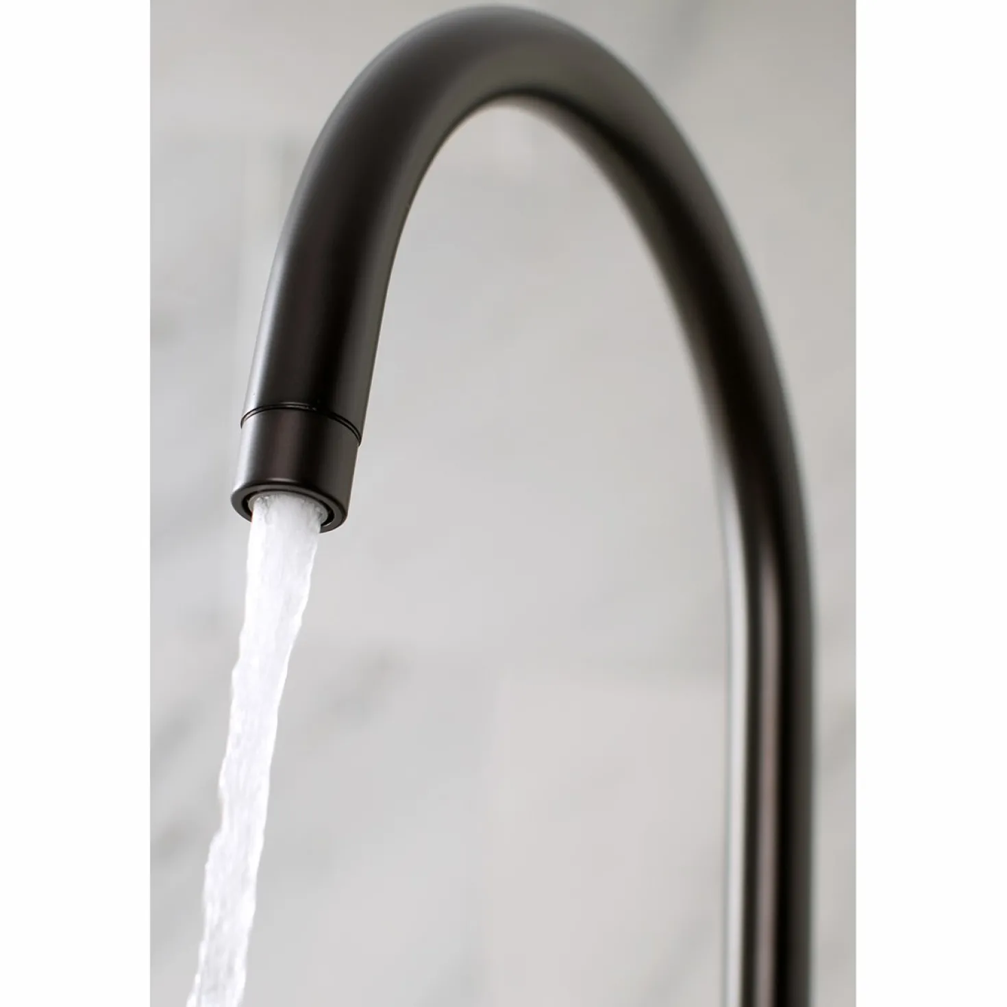 Kingston Brass Concord Two-Handle 4-Hole Bridge Kitchen Faucet with Brass Side Sprayer
