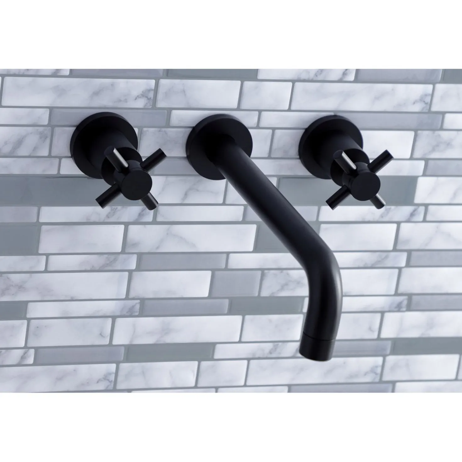 Kingston Brass Concord Two Handles Wall Mount Roman Tub Faucet