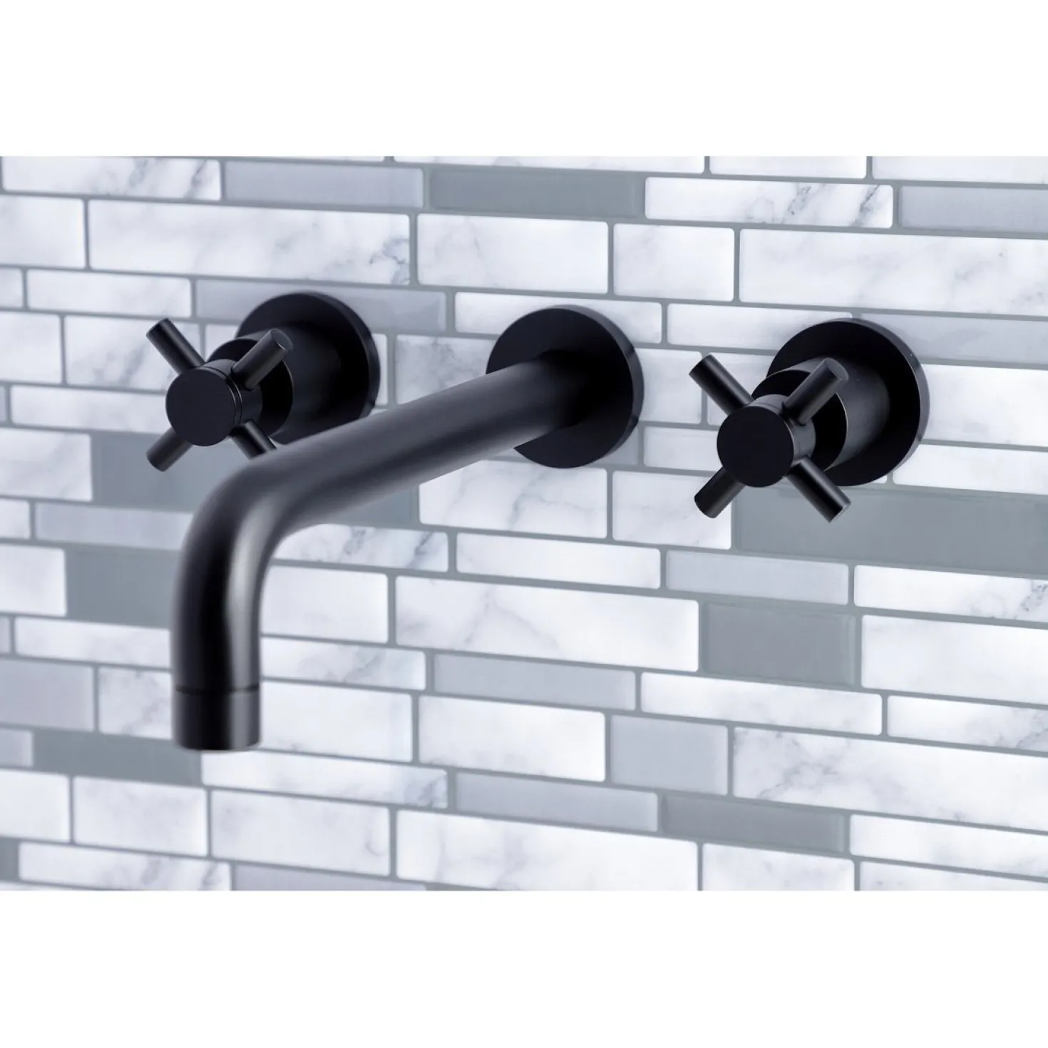 Kingston Brass Concord Two Handles Wall Mount Roman Tub Faucet