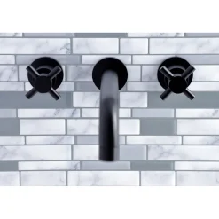 Kingston Brass Concord Two Handles Wall Mount Roman Tub Faucet