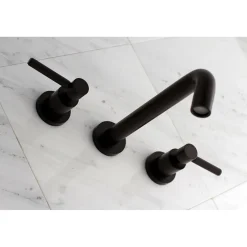 Kingston Brass Concord Two-Handle Wall Mount Roman Tub Faucet