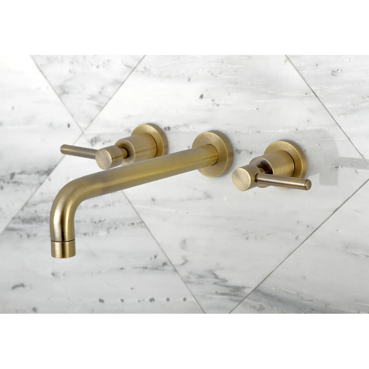 Kingston Brass Concord Two-Handle Wall Mount Roman Tub Faucet