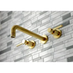 Kingston Brass Concord Two-Handle Wall Mount Roman Tub Faucet