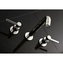 Kingston Brass Concord Two-Handle Wall Mount Roman Tub Faucet