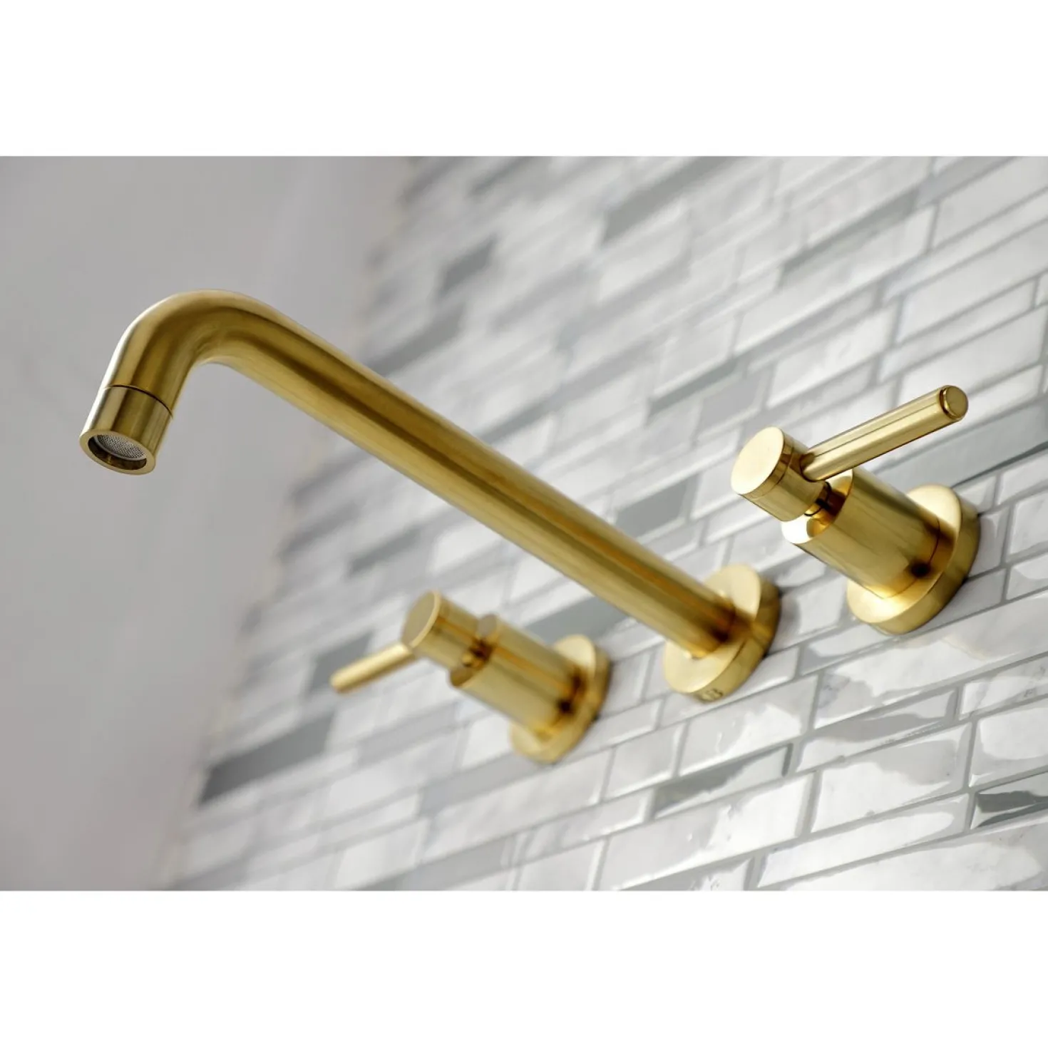 Kingston Brass Concord Two-Handle Wall Mount Roman Tub Faucet