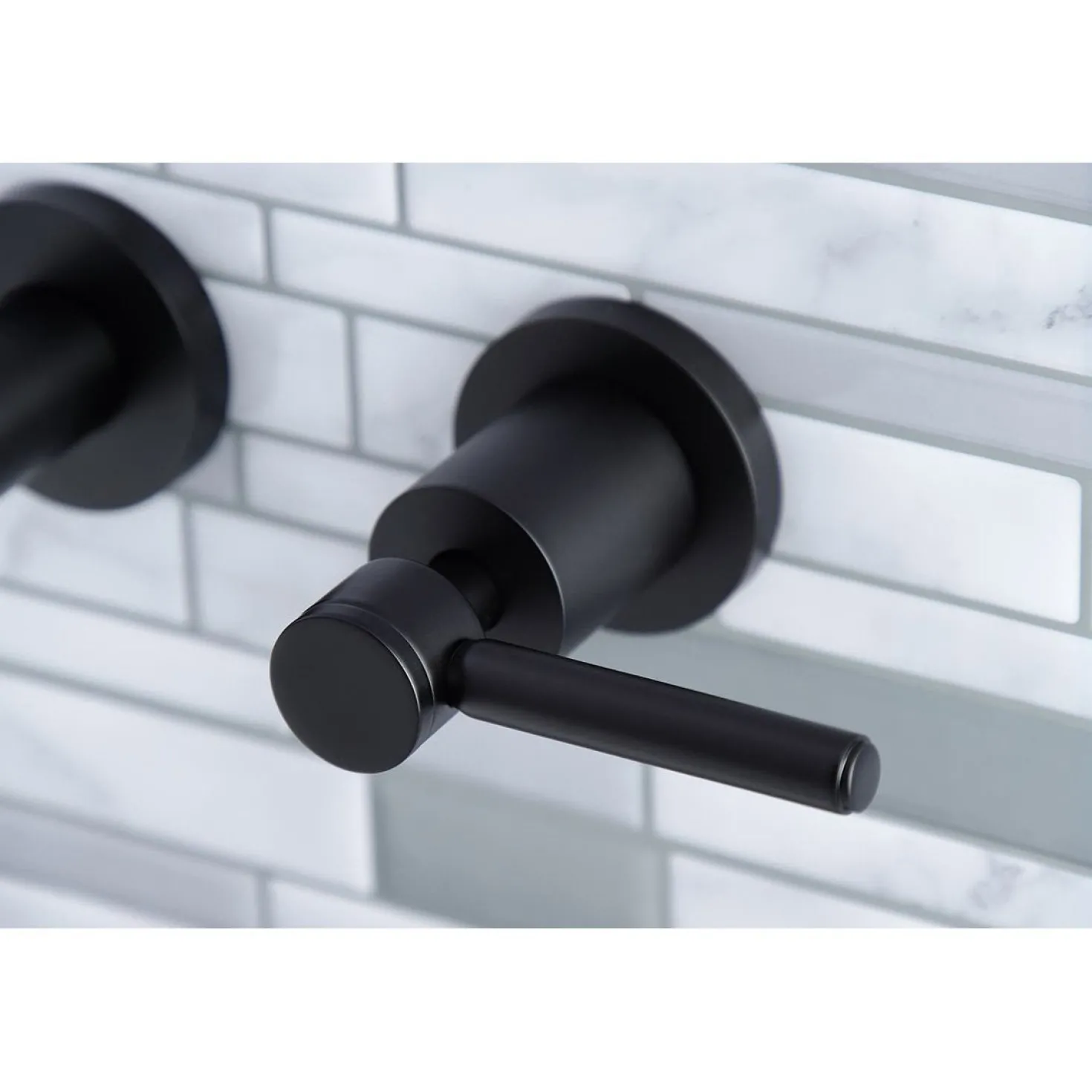 Kingston Brass Concord Two-Handle Wall Mount Roman Tub Faucet