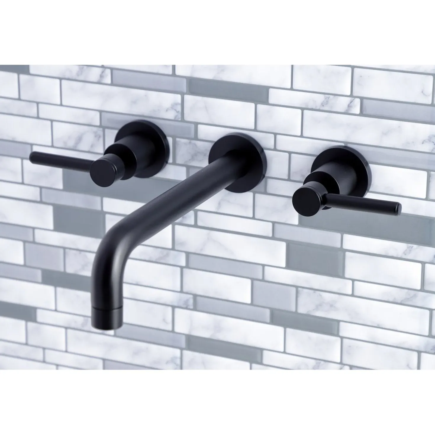 Kingston Brass Concord Two-Handle Wall Mount Roman Tub Faucet