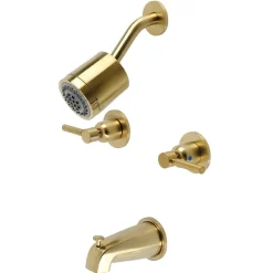 Kingston Brass Concord Two-Handle 7.13" x 14.13" Tub and Shower Faucet