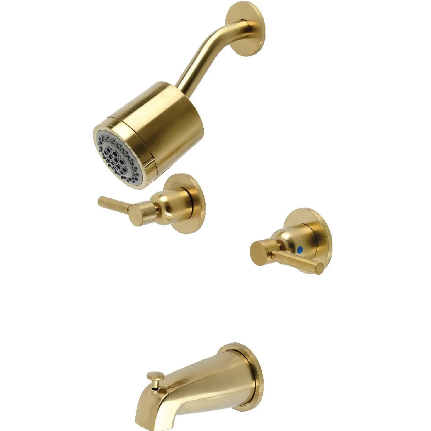 Kingston Brass Concord Two-Handle 7.13" x 14.13" Tub and Shower Faucet