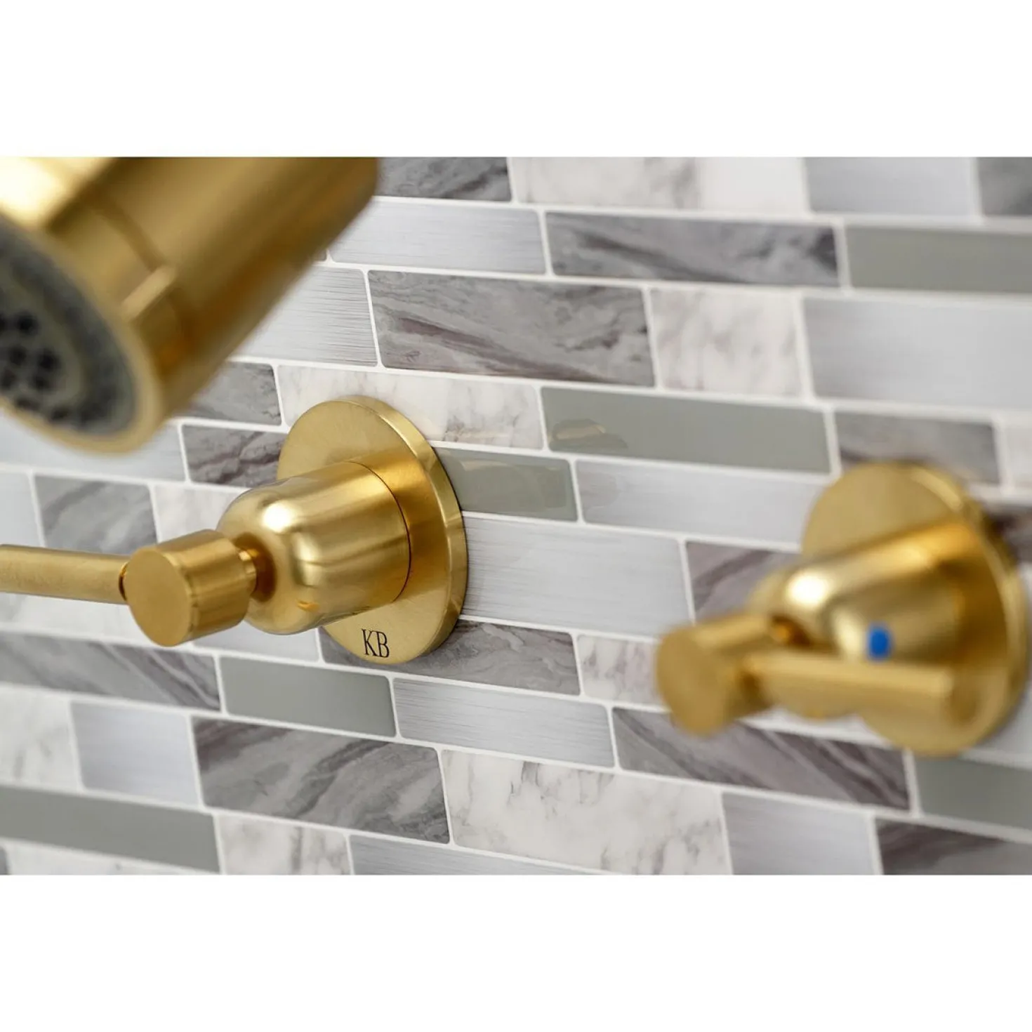 Kingston Brass Concord Two-Handle 7.13" x 14.13" Tub and Shower Faucet