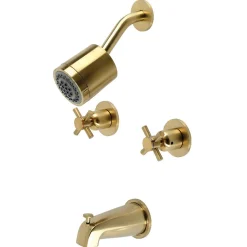 Kingston Brass Concord Two-Handle 7.13" x 13" Tub and Shower Faucet