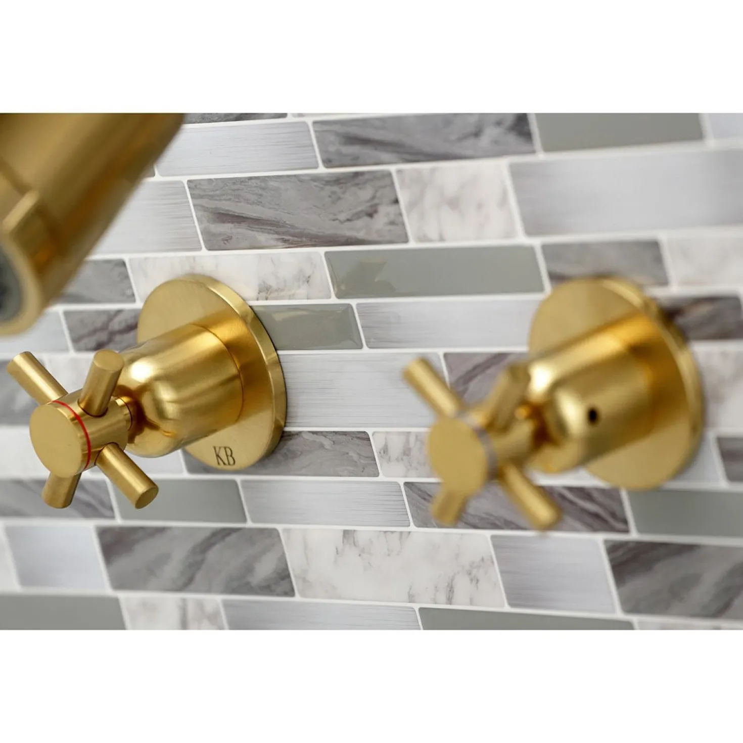 Kingston Brass Concord Two-Handle 7.13" x 13" Tub and Shower Faucet