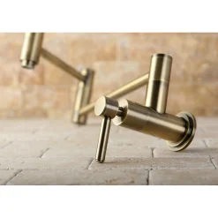 Kingston Brass Concord Wall Mount Single Hole Pot Filler Kitchen Faucet